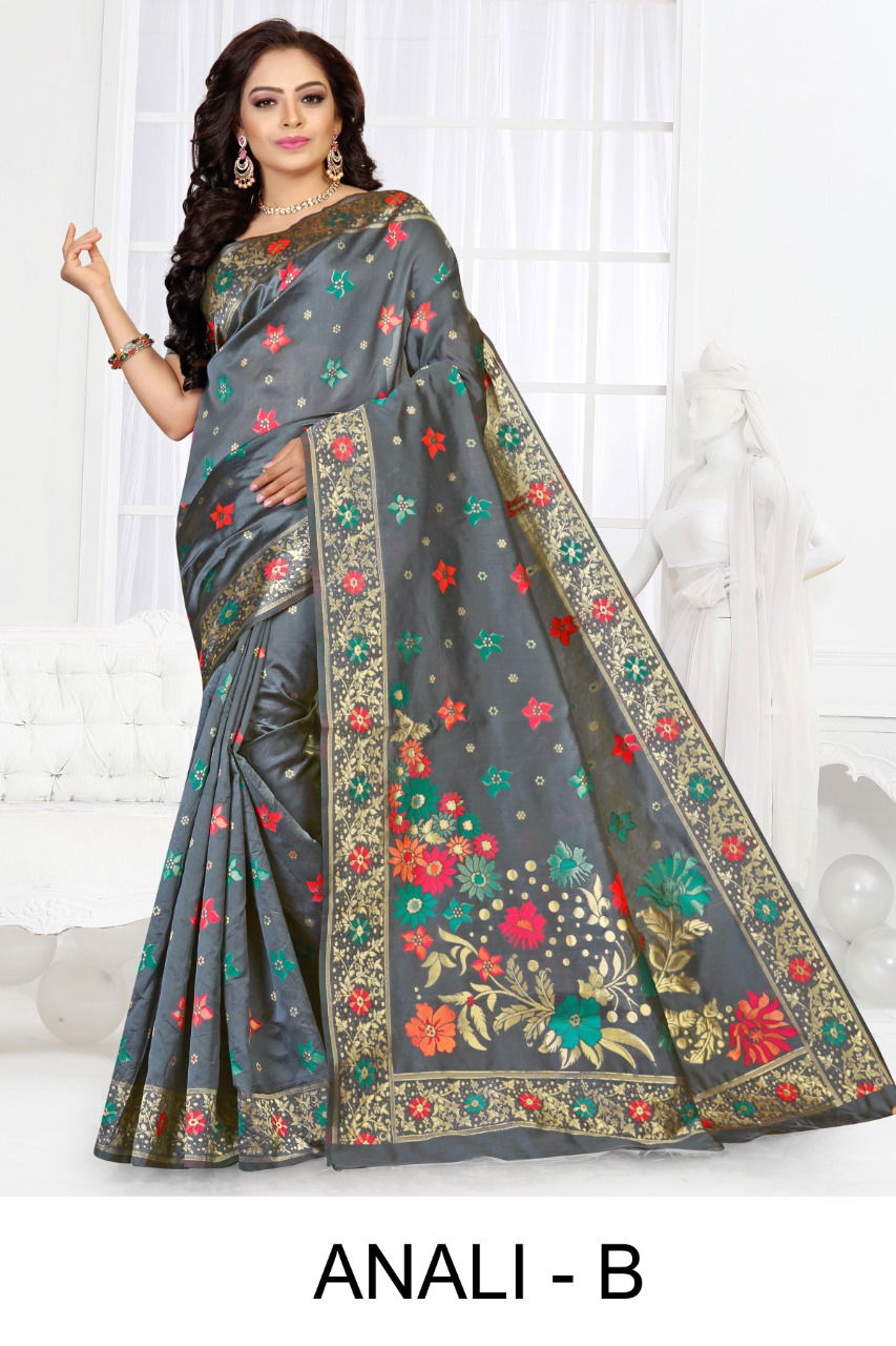 Ronisha Anali  Latest Fancy Designer Festive Wear Silk Saree Collection